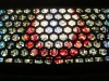 3 storey wall of stained glass in Abbey Church