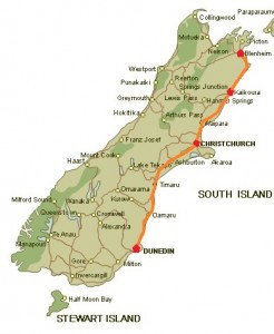 Blenheim to Dunedin